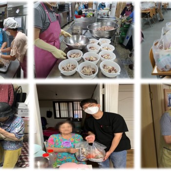 초복맞이 삼계탕 전달 행사 이미지