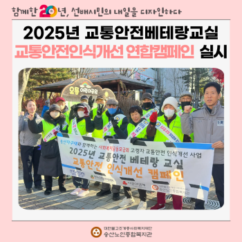 [노인권익증진사업]20225년 교통안전베테랑교실 교통안전인식개선 연합캠페인 실시 이미지