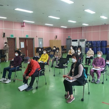 2020년 노인자원봉사단 건강교육 실시 이미지