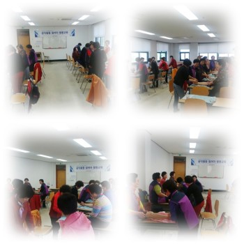 노인사회활동지원사업 노노강사(발마사지) 활동(보수)교육 실시 이미지